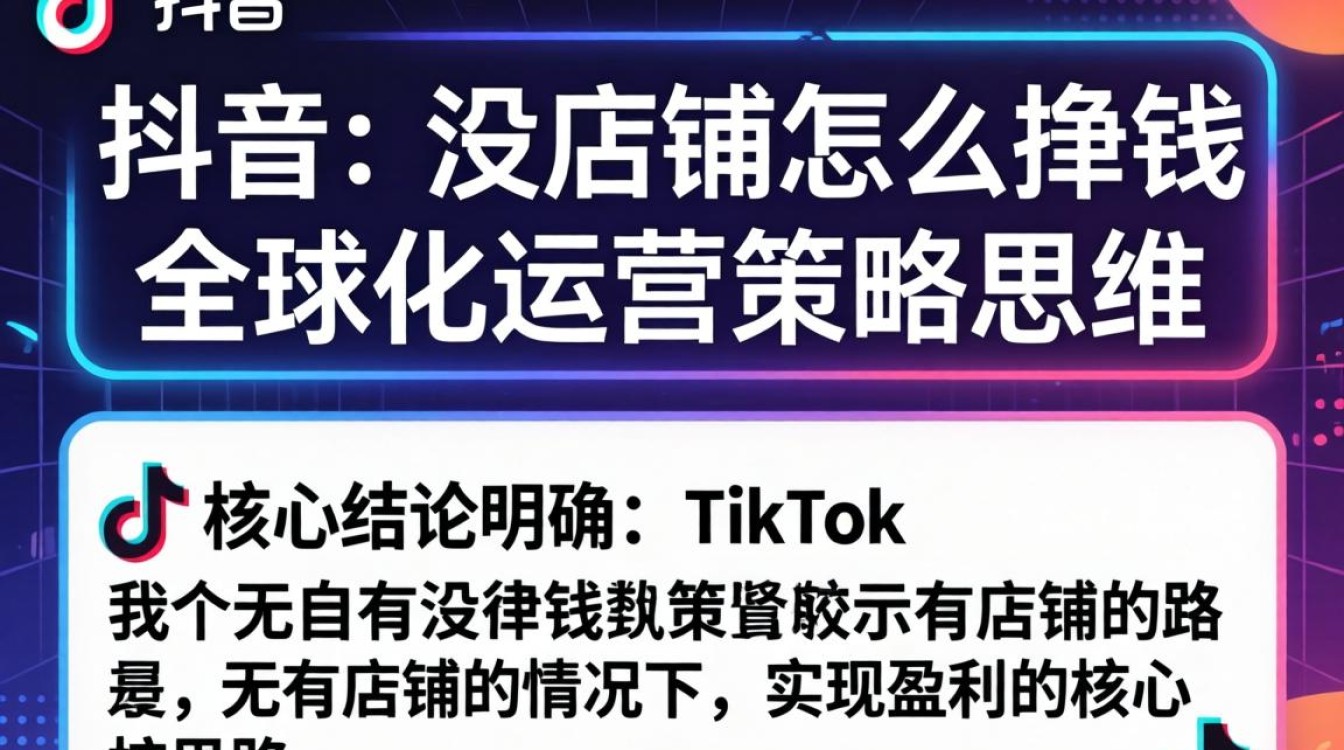 TikTok 没店铺怎么挣钱