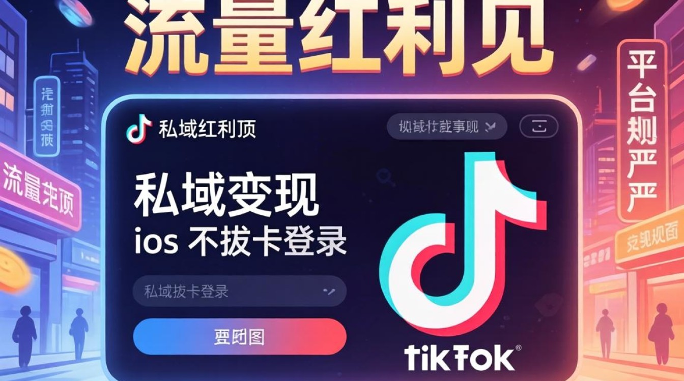 私域变现 ios 不拔卡登录 tiktok 持续收入打造