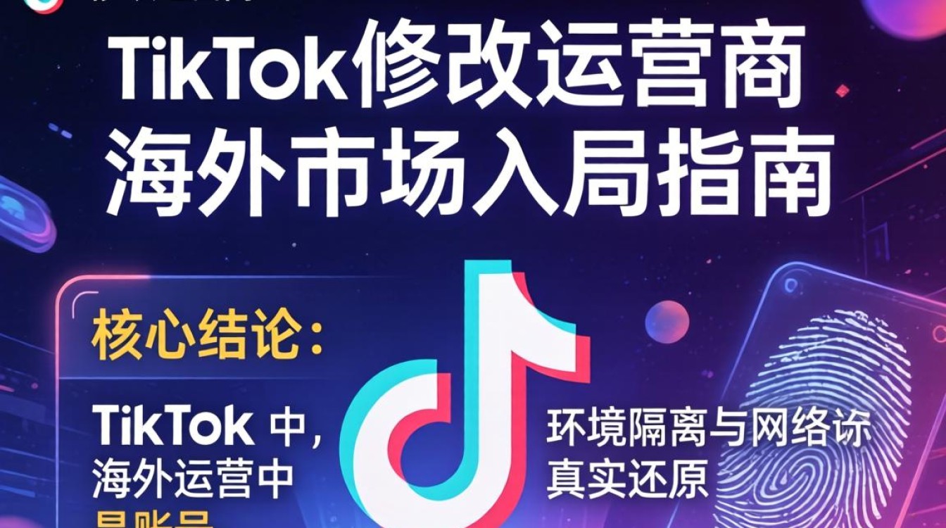 TikTok 修改运营商怎么办
