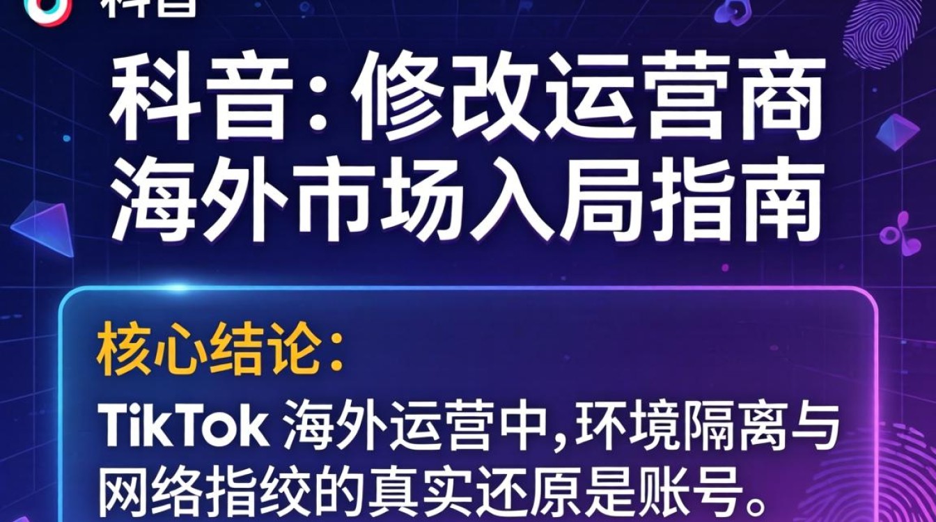TikTok 修改运营商怎么办