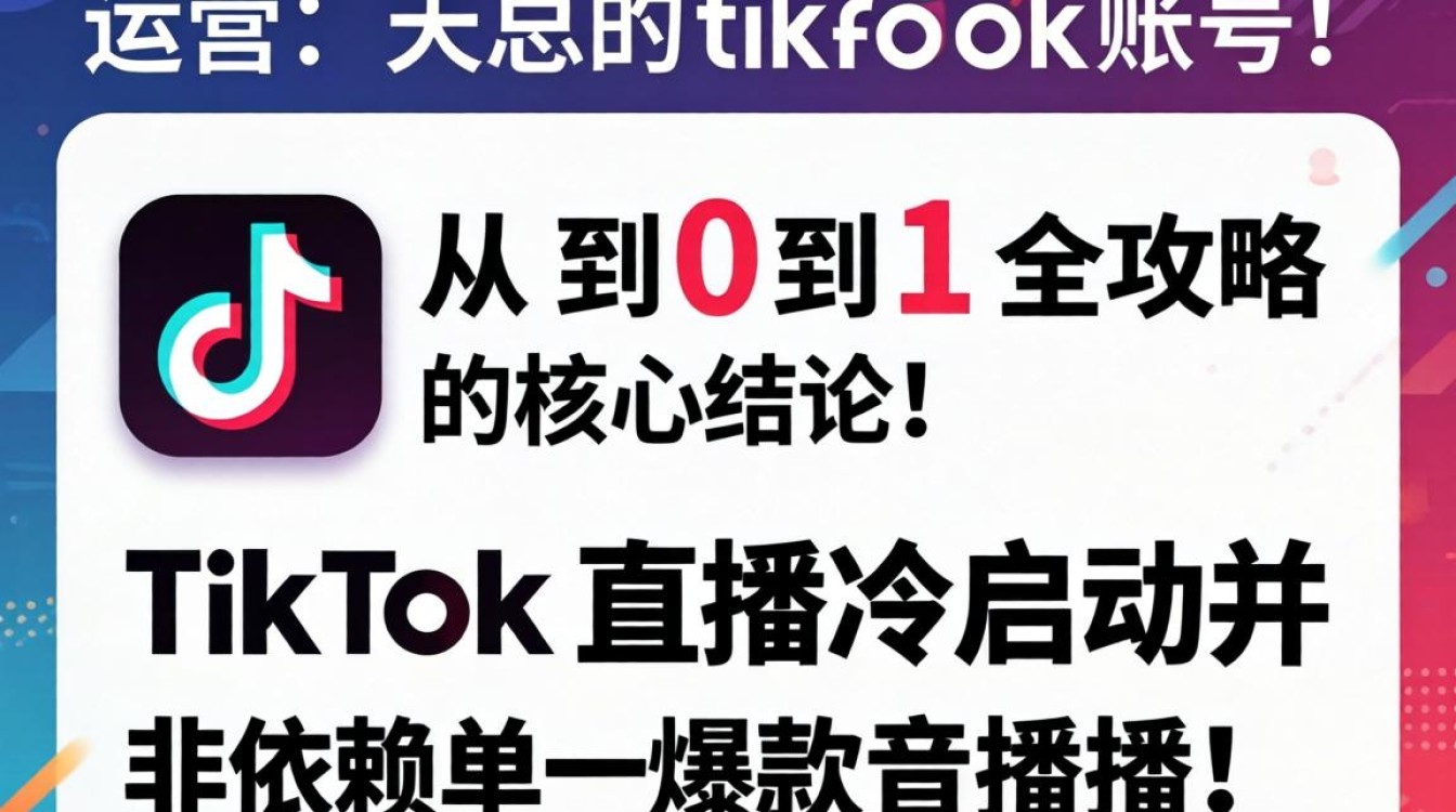 直播运营天总的tiktok账号从0到1全攻略