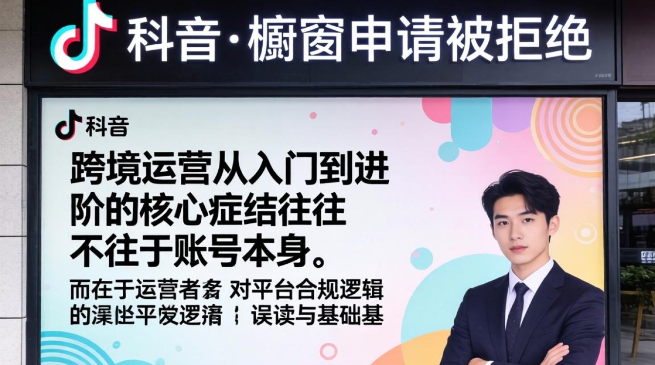 TikTok 橱窗申请被拒原因及跨境运营入门到进阶