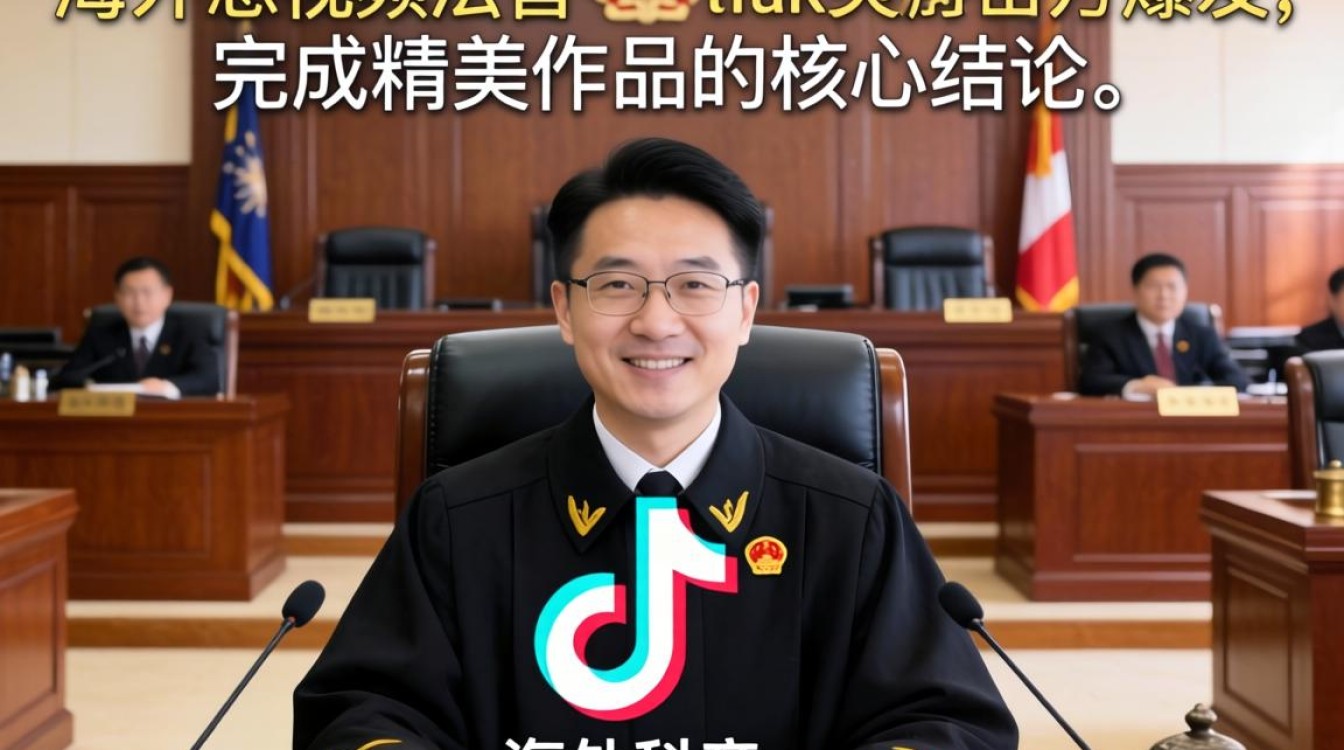 后期处理海外抖音tiktok法庭