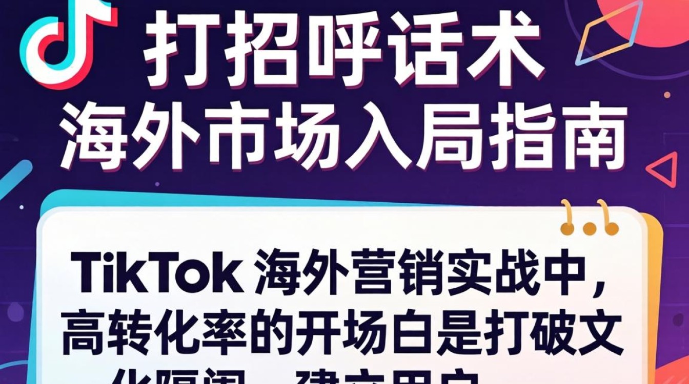 TikTok 打招呼话术 海外市场入局指南