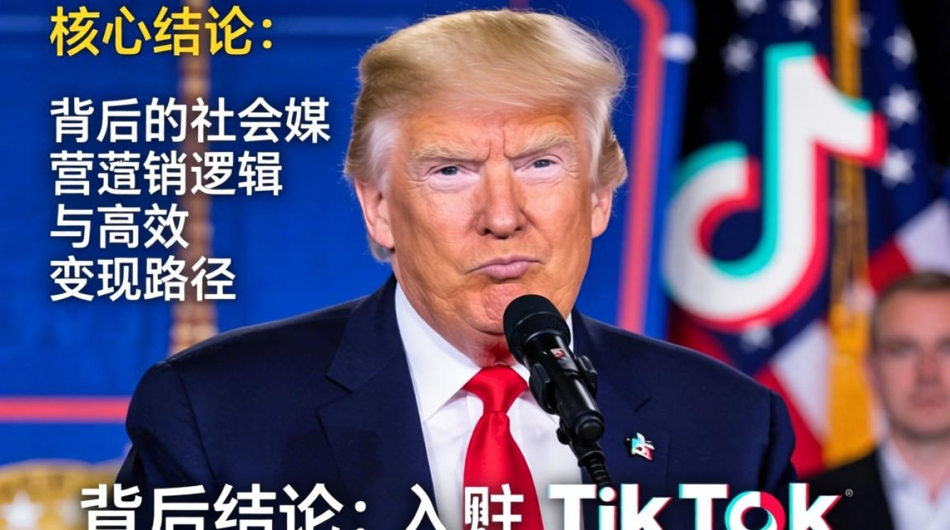特朗普进入tiktok如何引流变现