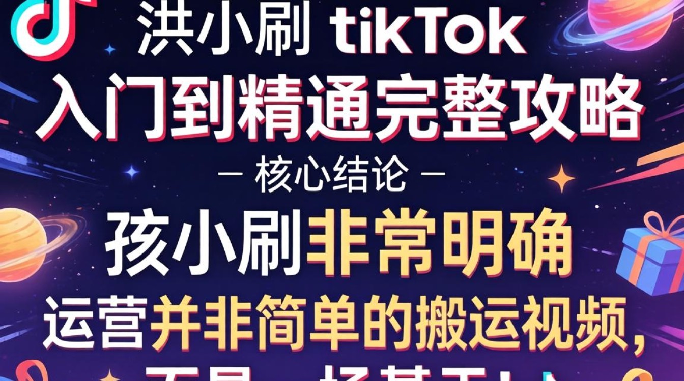 抖音洪小刷的tiktok从入门到精通完整攻略