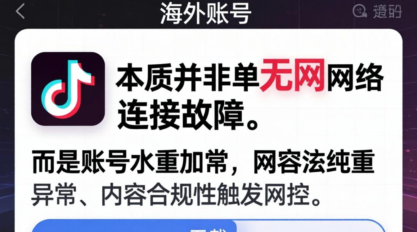 TikTok 无网原因及出海内容创作技巧