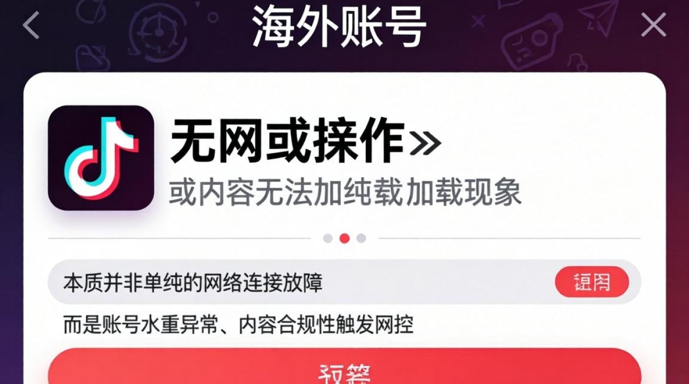 TikTok 无网原因及出海内容创作技巧