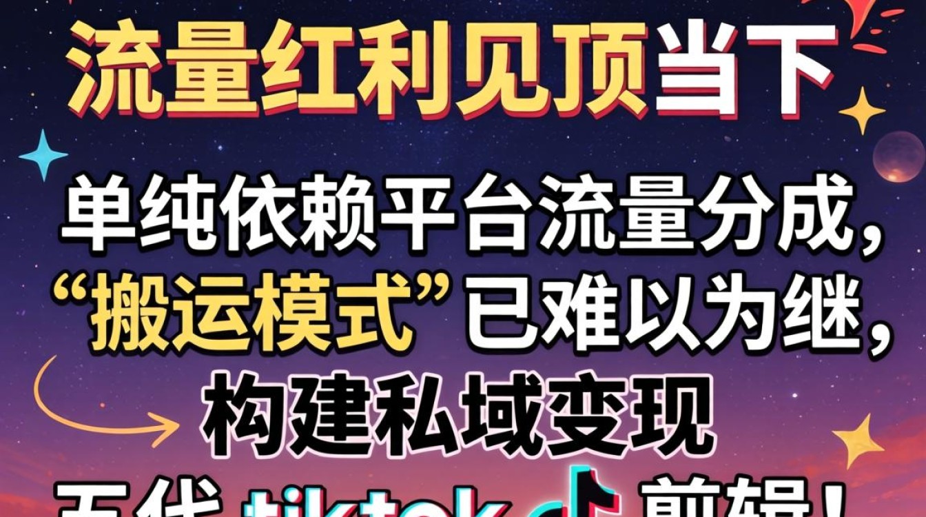 私域变现五代 TikTok 剪辑如何持续收入