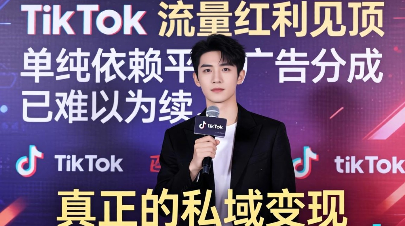 私域变现爱豆签售 TikTok 持续收入打造