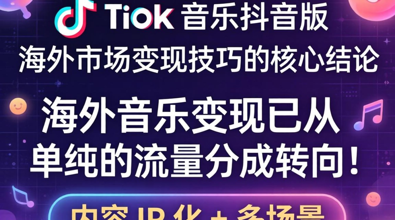 TikTok 音乐抖音版 海外市场变现技巧
