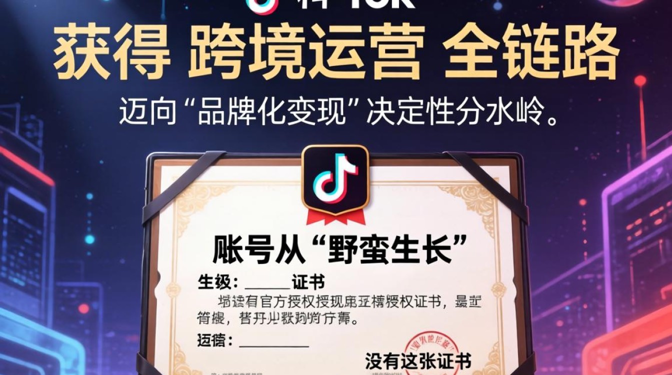 TikTok 授权证书 跨境运营从入门到进阶