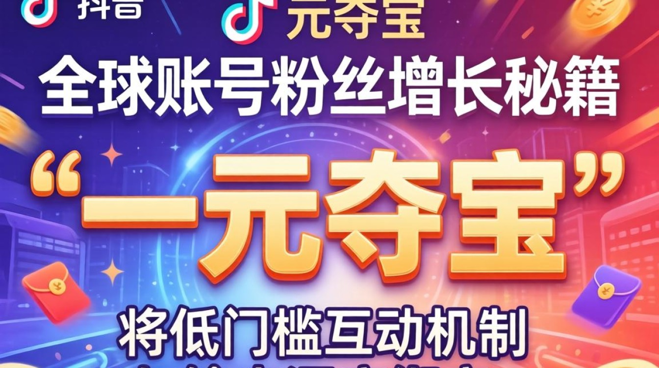 TikTok 一元夺宝 全球账号粉丝增长秘籍