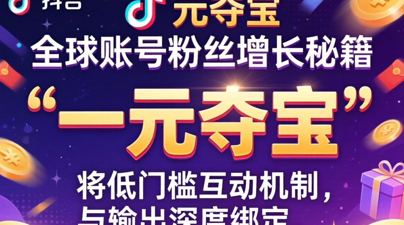TikTok 一元夺宝 全球账号粉丝增长秘籍