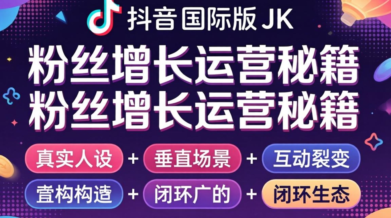 TikTok 国际版 jk 粉丝增长运营秘籍