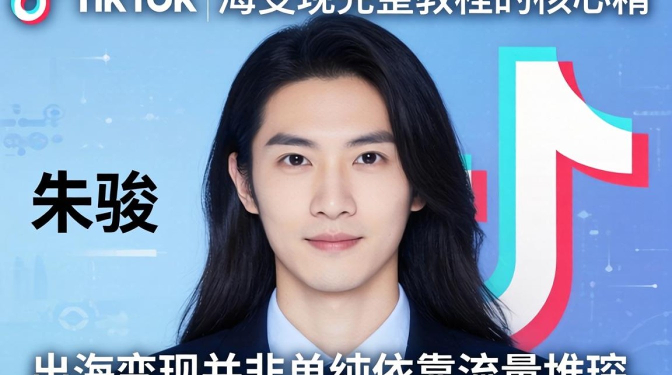 TikTok 朱骏长头发 出海变现完整教程