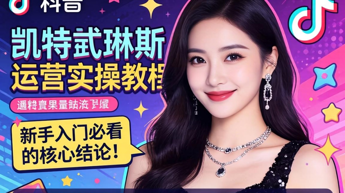 TikTok 凯特戴琳斯运营实操教程新手入门必看