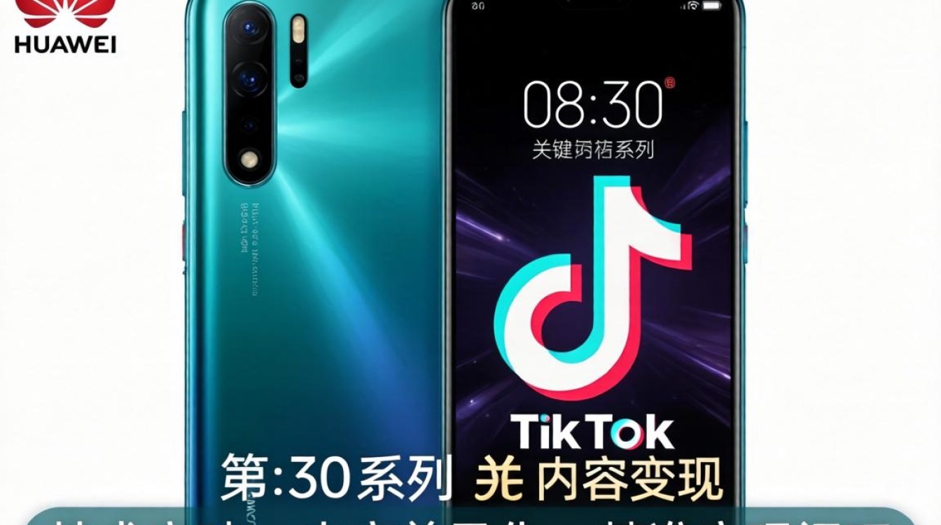 华为30怎么下tiktok