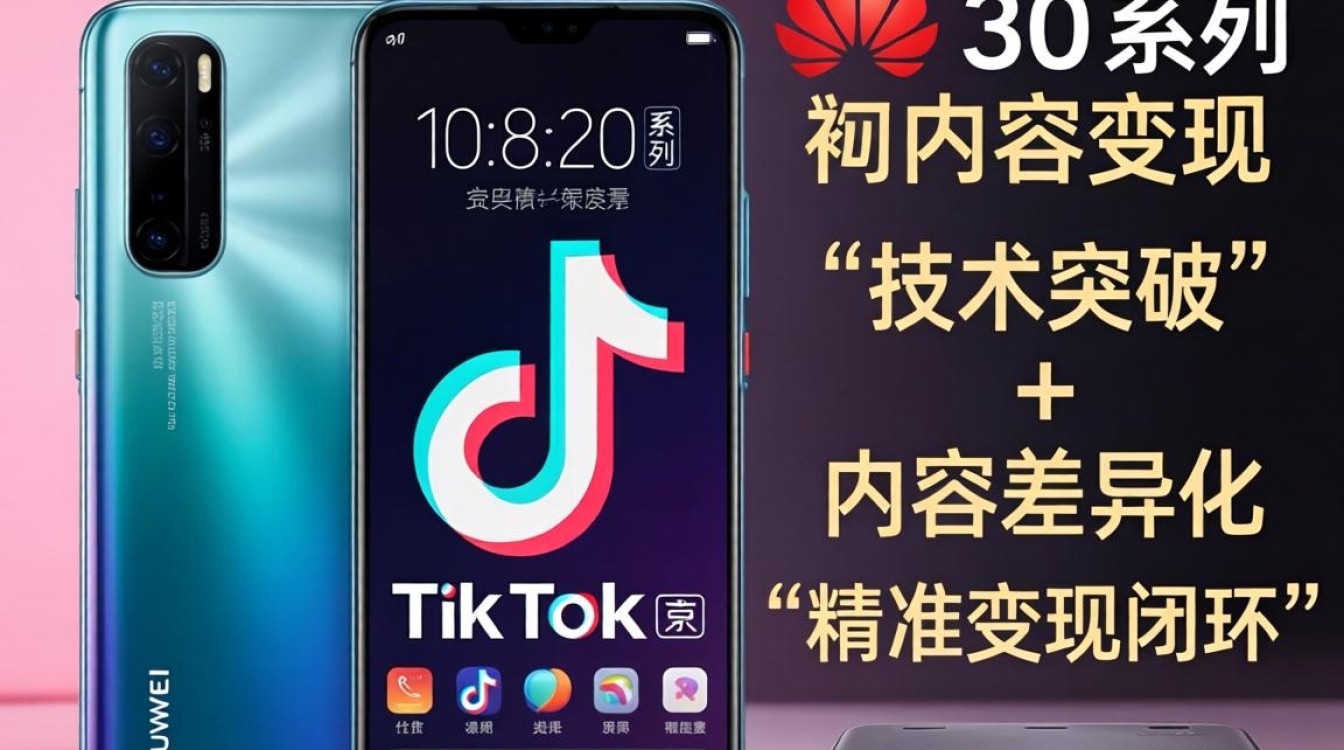 华为30怎么下tiktok