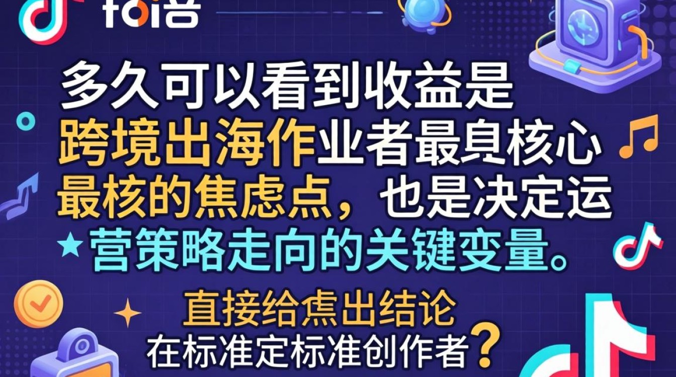 TikTok 多久可以看到收益