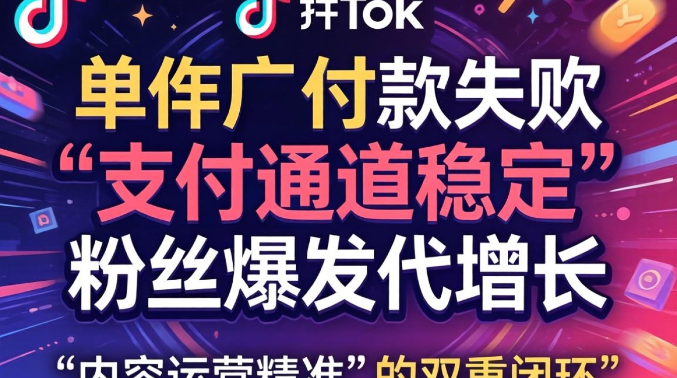 TikTok 推广广告付款失败怎么办