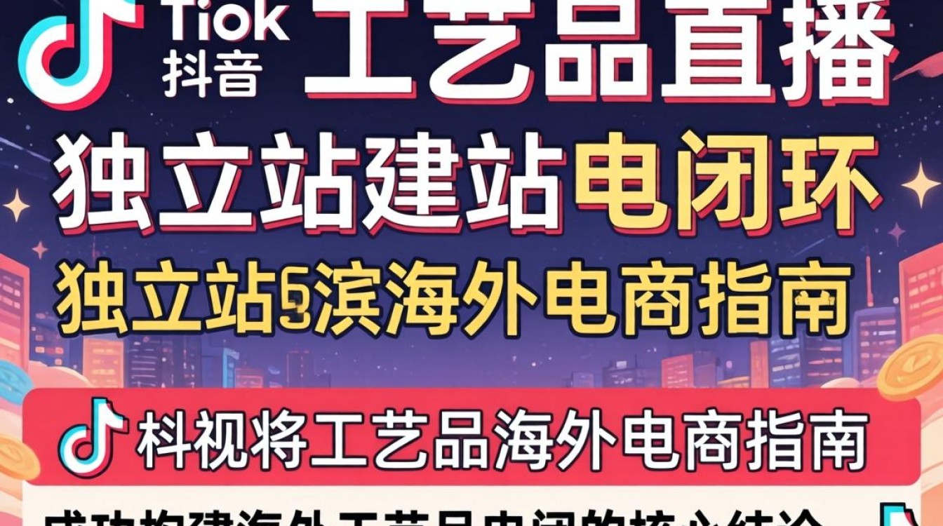 TikTok 工艺品直播独立站建站海外电商指南