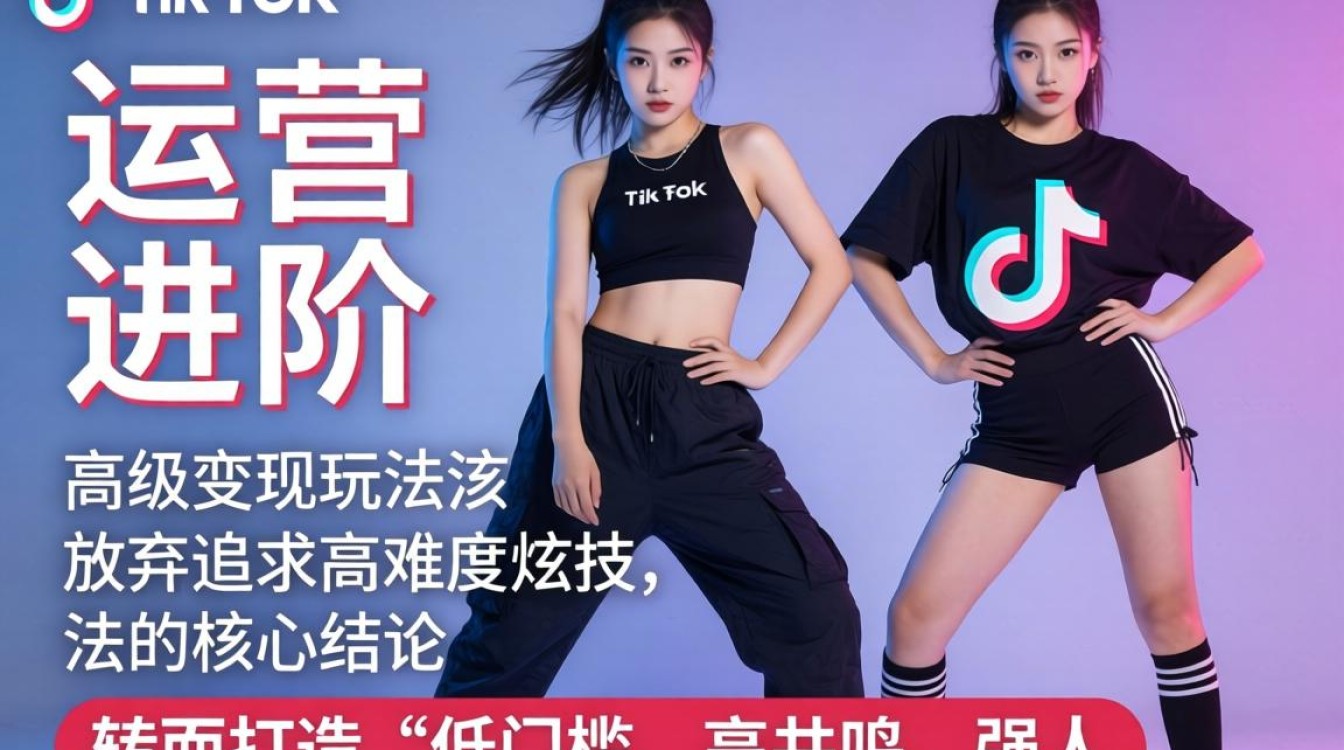 运营进阶女生舞蹈简单易学tiktok高级变现玩法