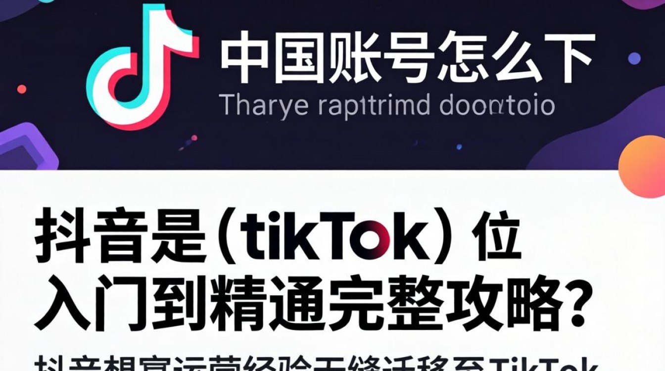 抖音中国账号怎么下tiktok