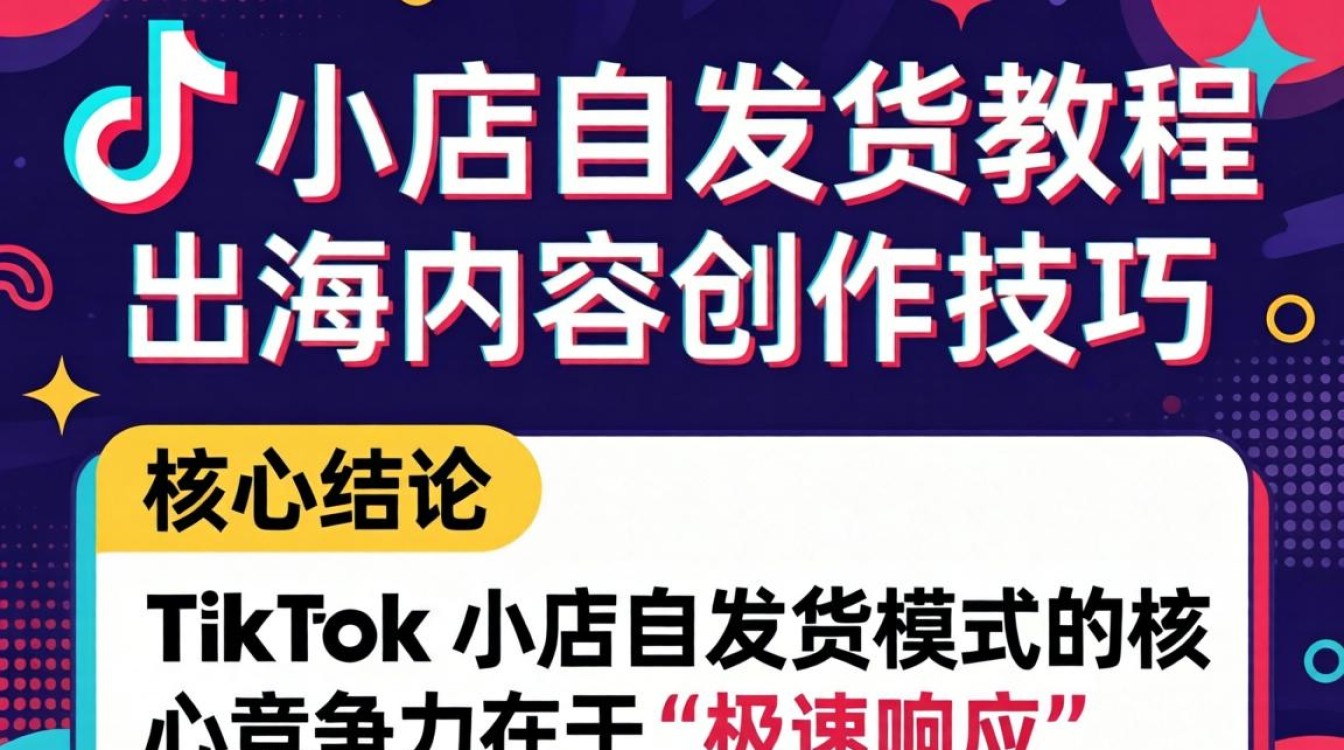TikTok 小店自发货流程及出海内容创作技巧