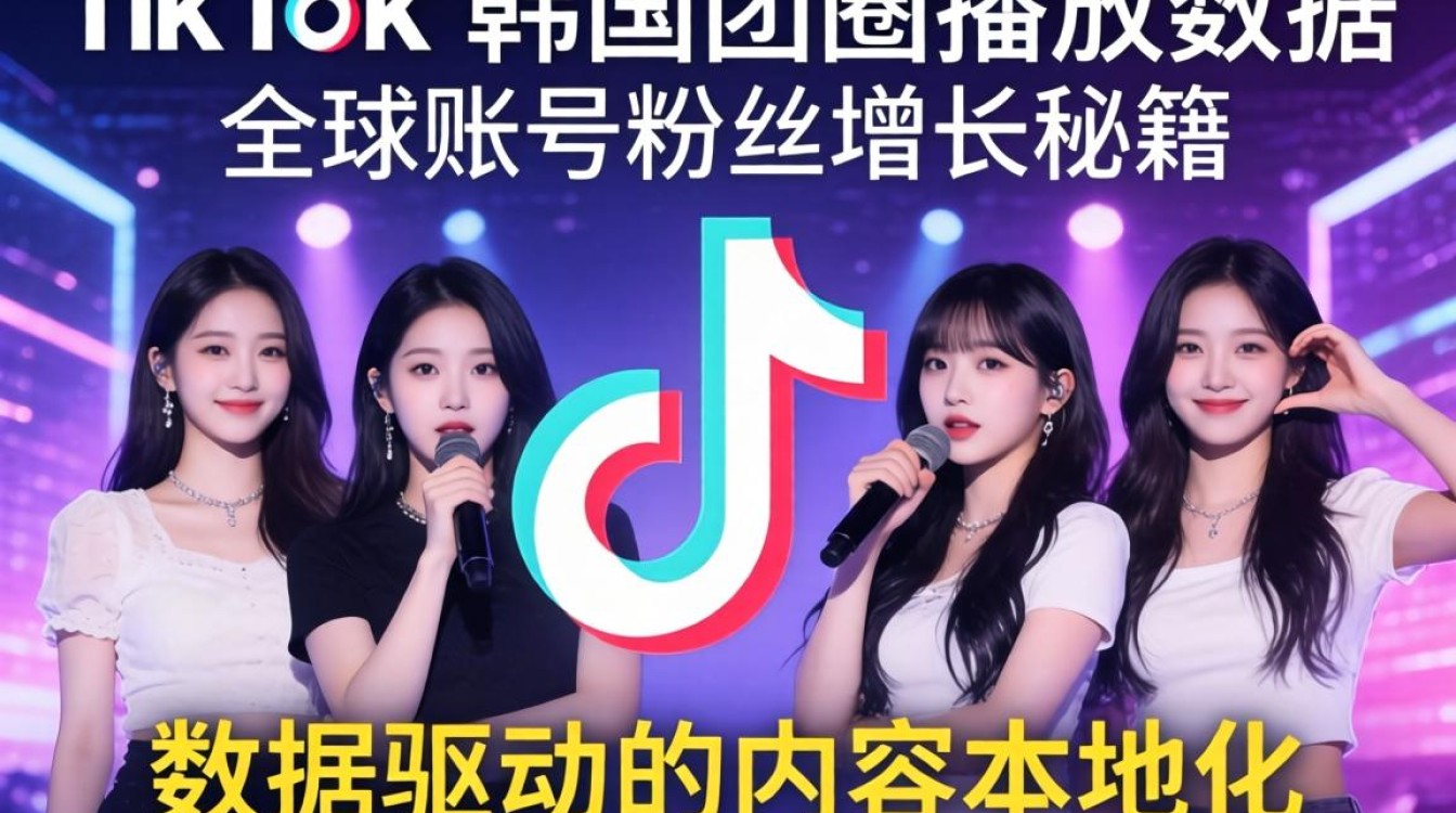 TikTok 韩国团体播放数据