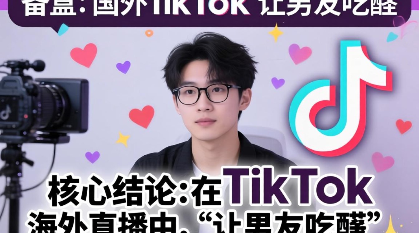 直播复盘国外TikTok让男友吃醋