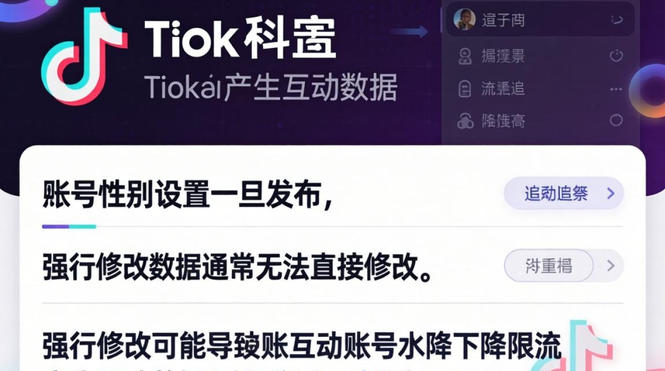 TikTok 性别能改吗
