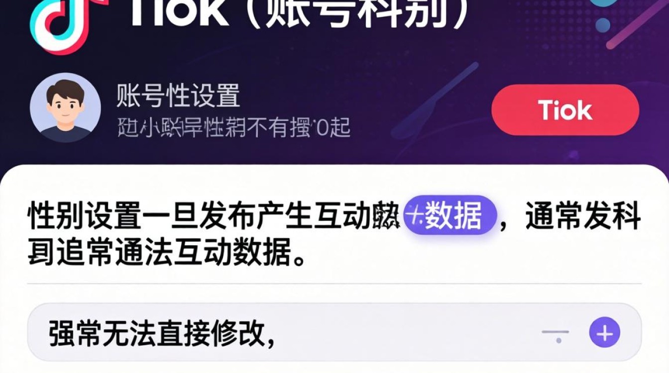 TikTok 性别能改吗