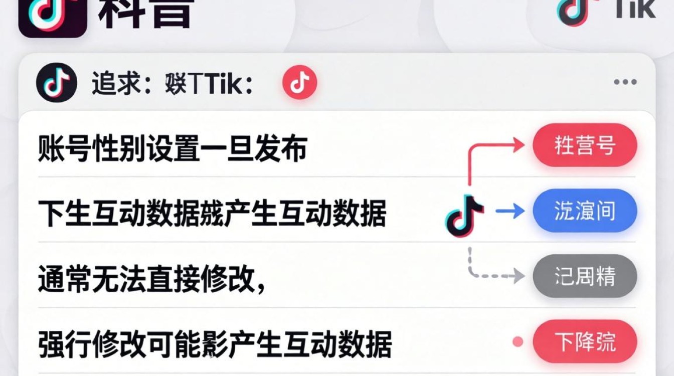 TikTok 性别能改吗