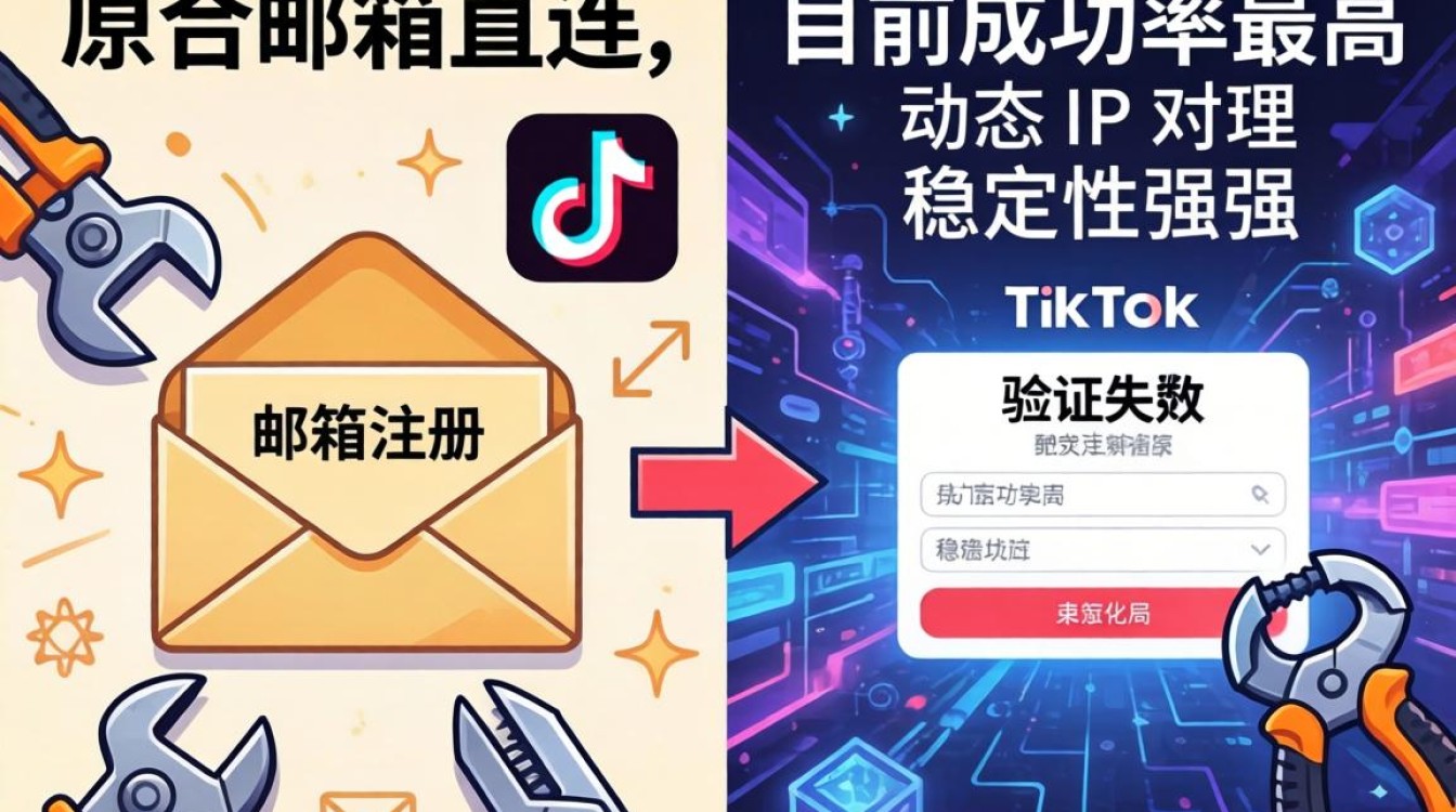 邮箱注册 TikTok 验证失败哪个更好用