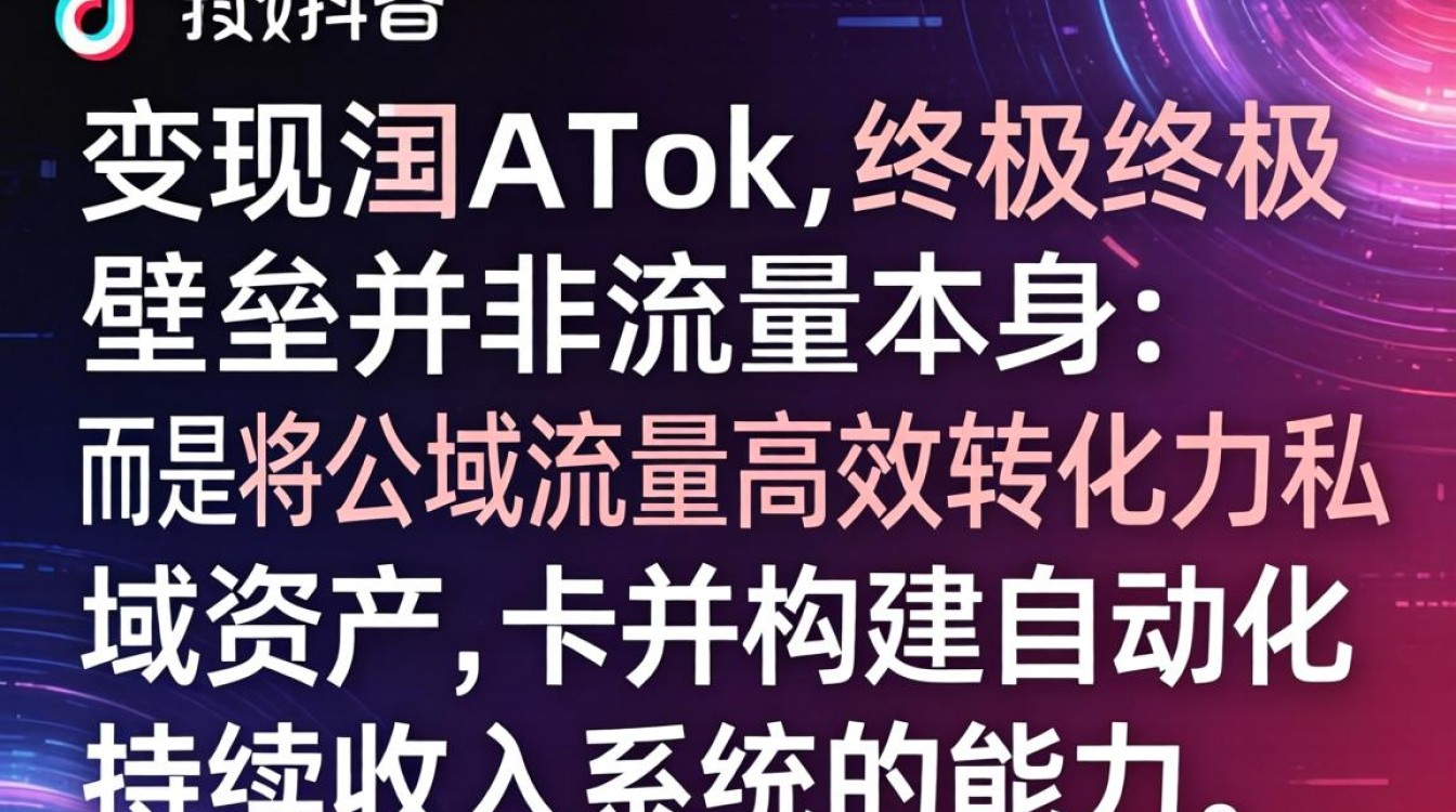 私域变现海外 TikTok 负责人持续收入打造