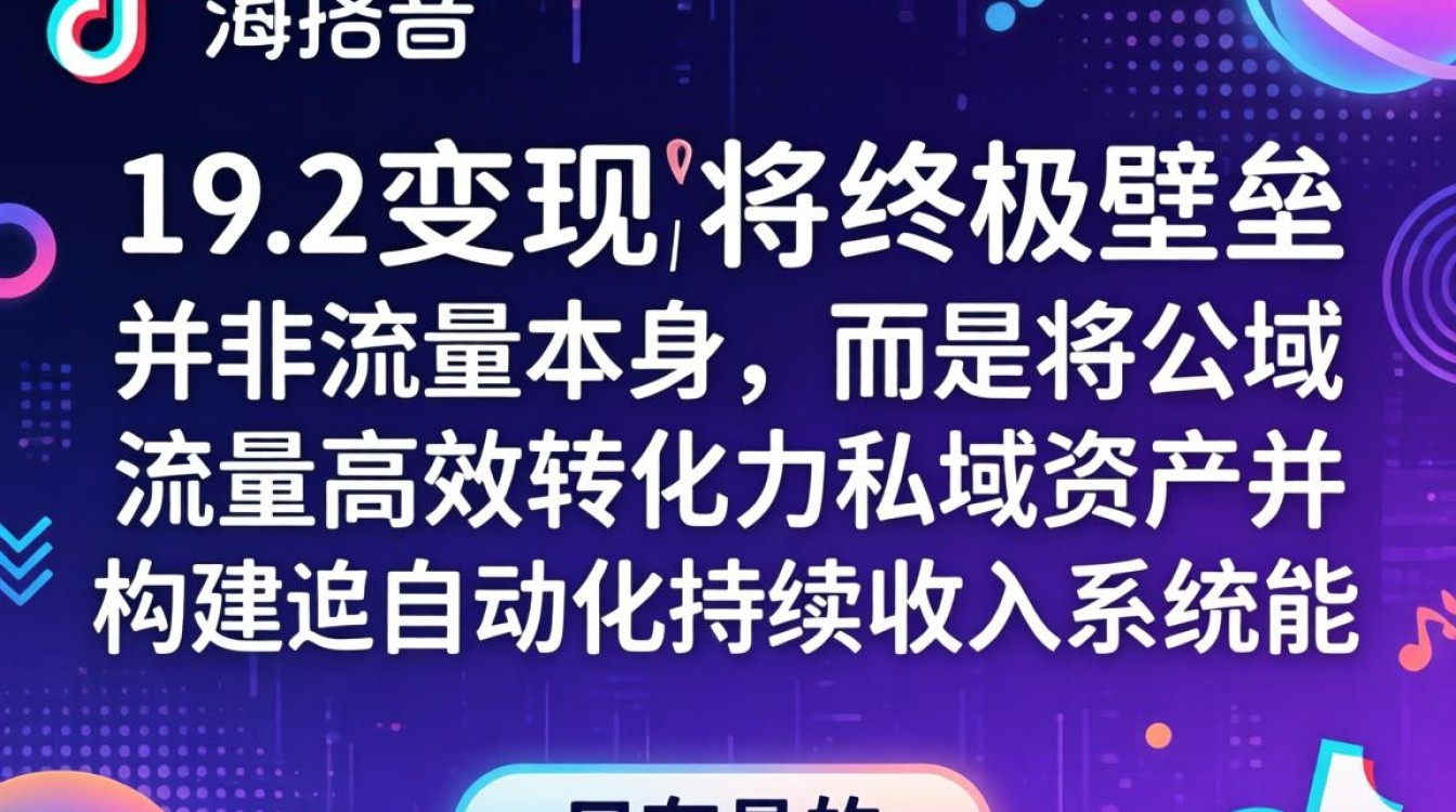 私域变现海外 TikTok 负责人持续收入打造