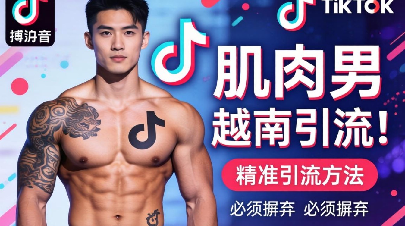 营销策略越南肌肉男tiktok精准引流方法