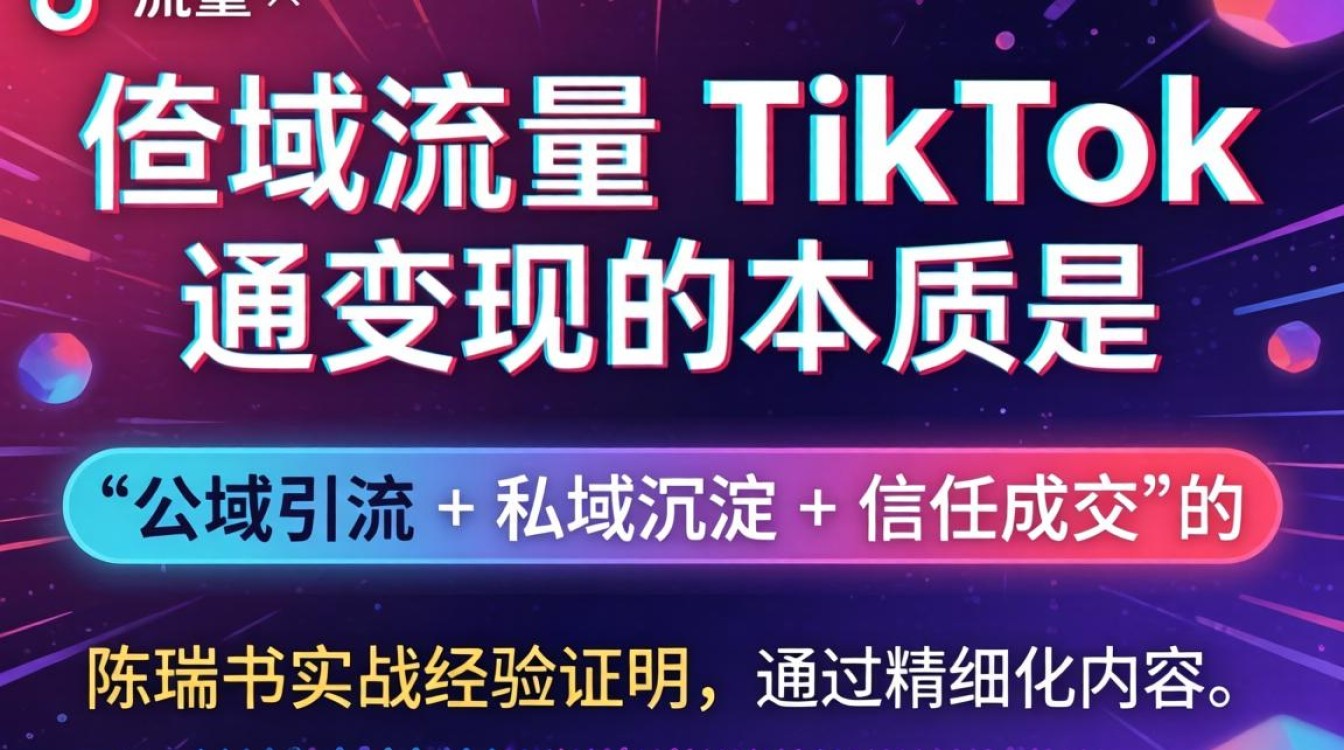 私域流量陈瑞书发tiktok变现方法汇总