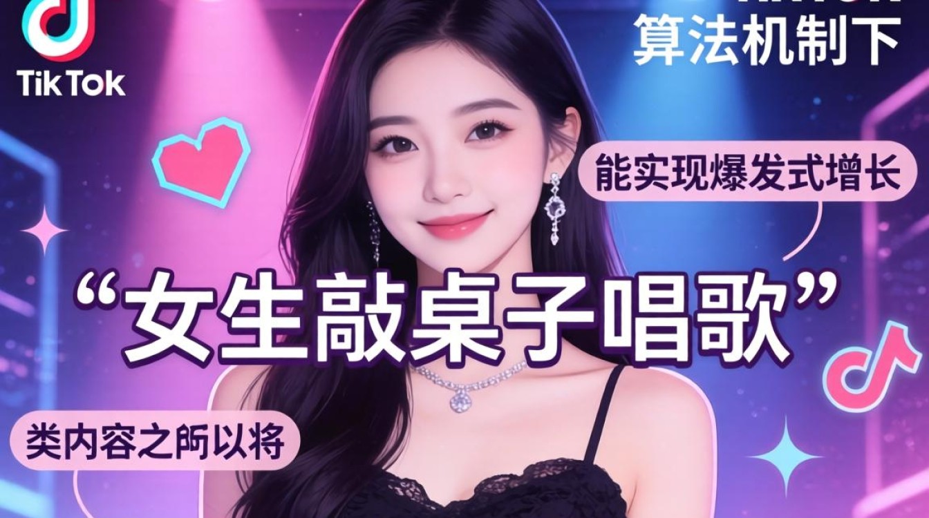TikTok 女生敲桌子唱歌怎么火