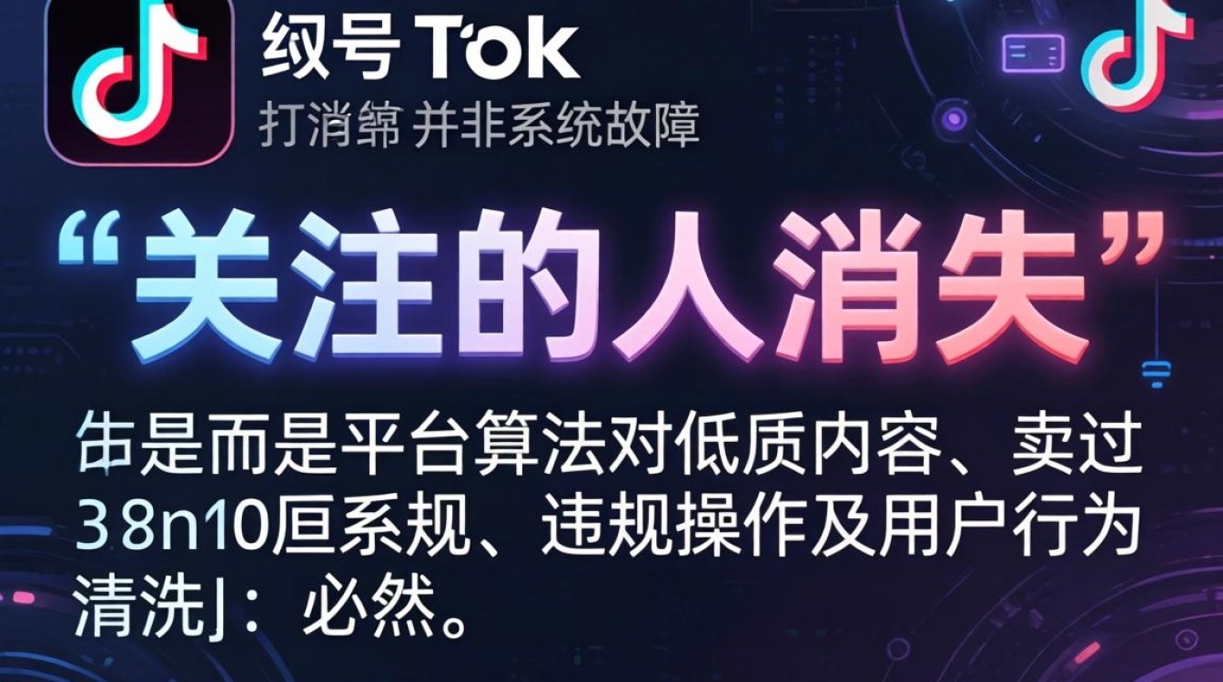 为什么 TikTok 关注的人会消失
