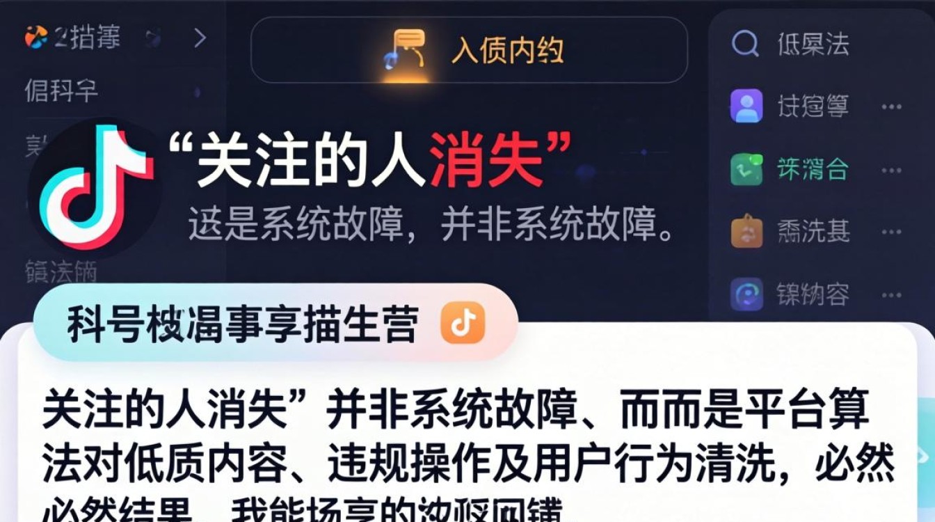 为什么 TikTok 关注的人会消失