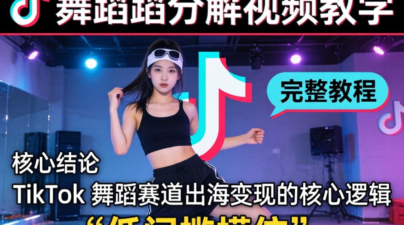 TikTok 舞蹈分解视频教学 出海变现完整教程
