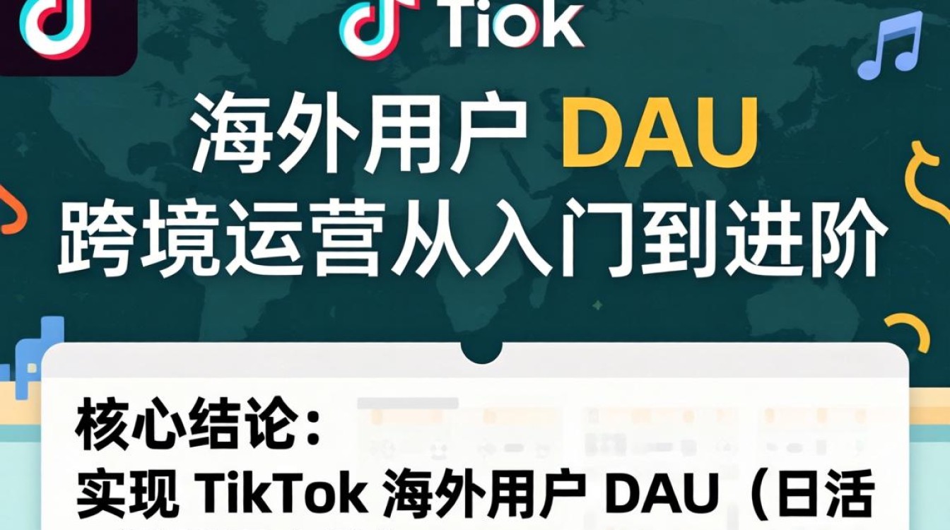 TikTok 海外用户 dau 跨境运营从入门到进阶