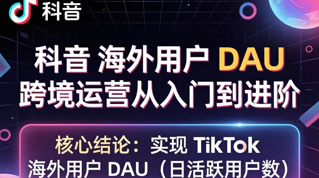 TikTok 海外用户 dau 跨境运营从入门到进阶