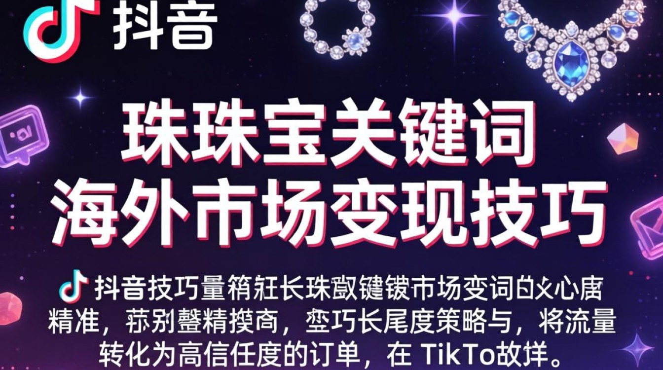 TikTok 珠宝关键词 海外市场变现技巧