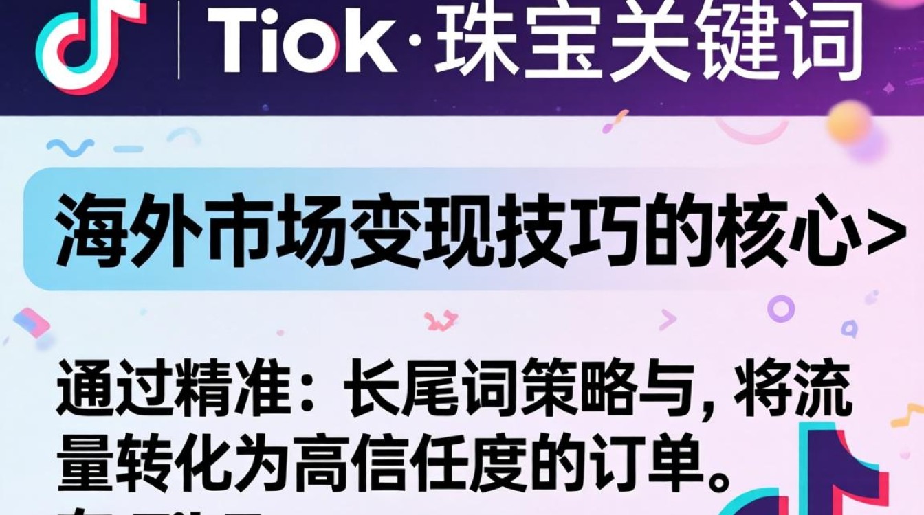TikTok 珠宝关键词 海外市场变现技巧