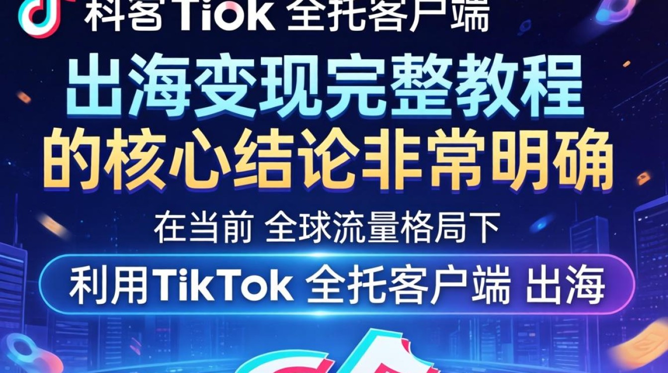 TikTok 全托客户端出海变现完整教程怎么做
