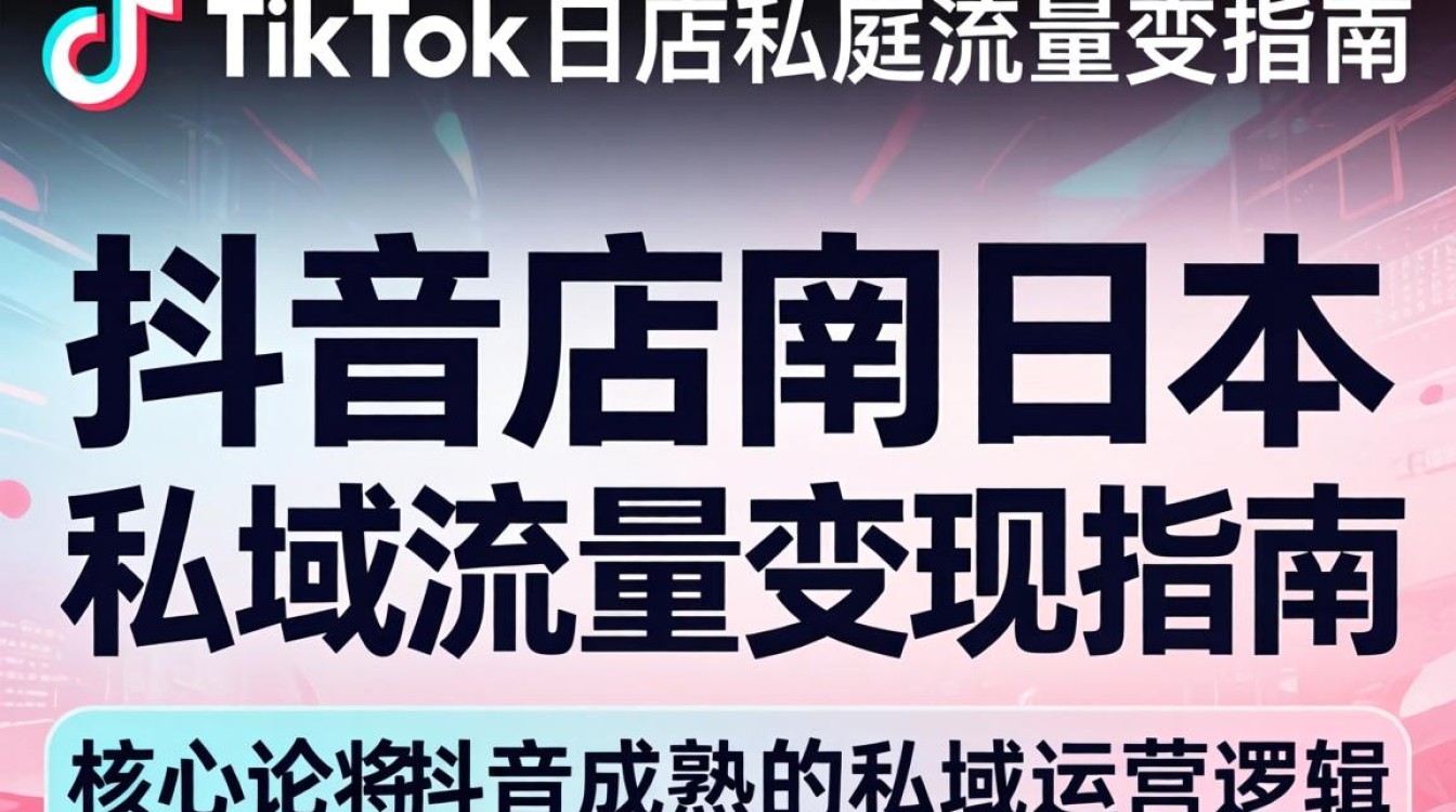 TikTok日本开店私域流量变现指南