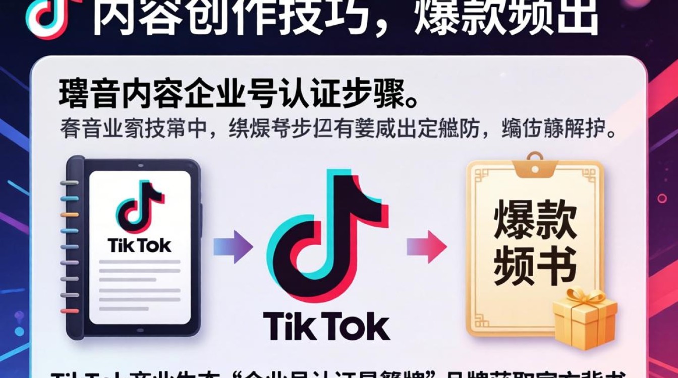TikTok 企业号认证流程及内容创作技巧